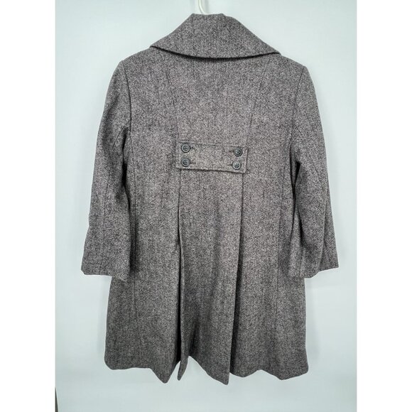 CAbi Shakespeare Swing Tweed Coat Sz 4 Brown Wool Blend Academia Office - Picture 3 of 16